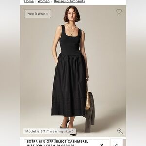 Drop-waist mixy dress